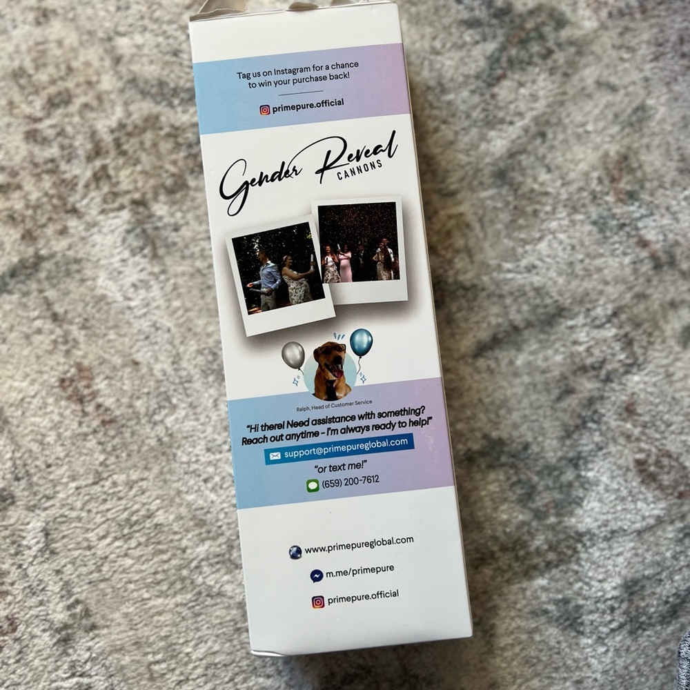 Gender Reveal Cannons (BOY!)